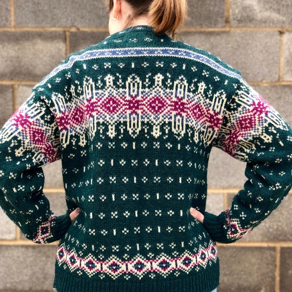 Vintage L.L. Bean Wool Blend Button Up Sweater - Picture 3 of 5